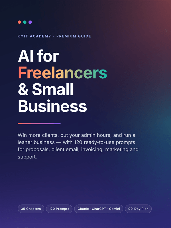Front cover of AI for Freelancers & Small Business 2026, a 189-page PDF