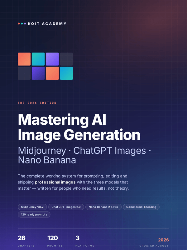 Front cover of Mastering AI Image Generation 2026, a 139-page PDF