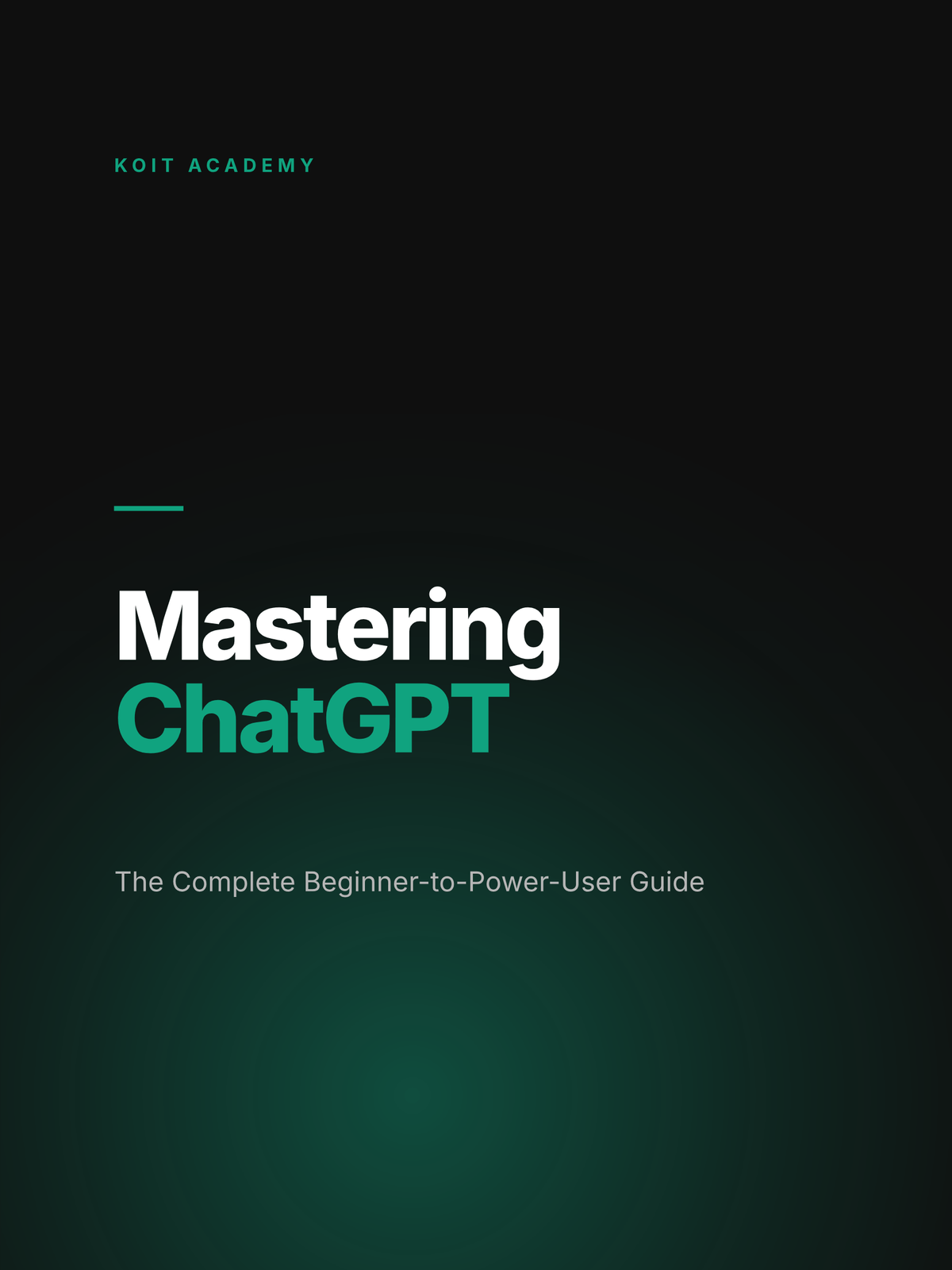 Front cover of Mastering ChatGPT, a 154-page PDF